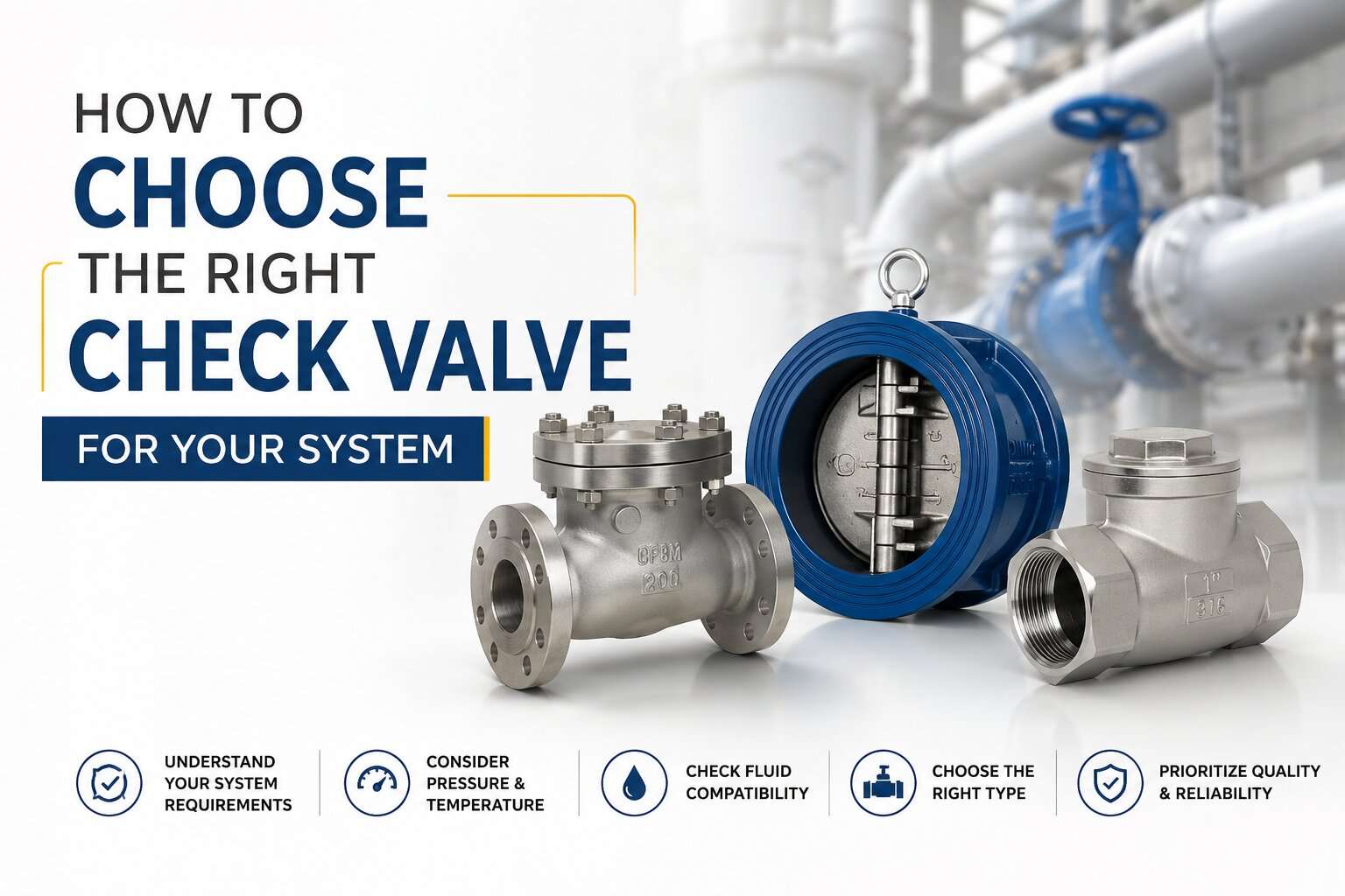 How to Choose the Right Check Valve
