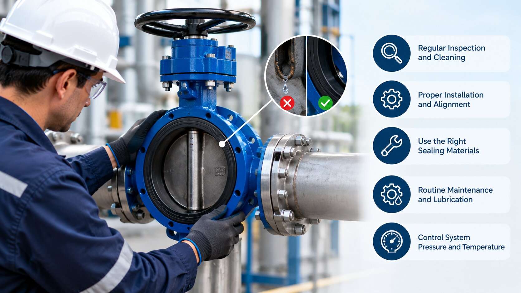 Methods to Prevent Butterfly Valve Leakage