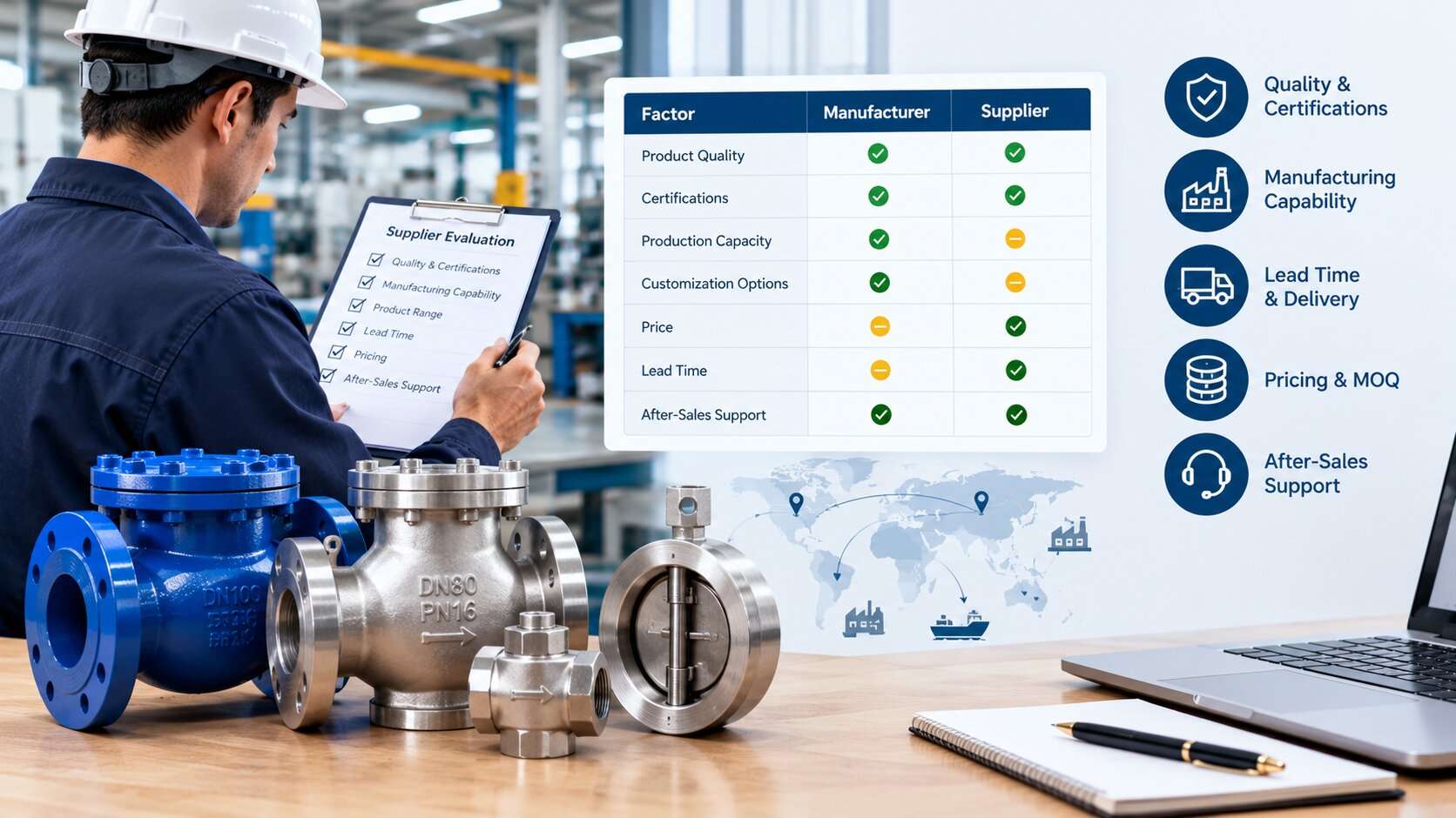 How to Compare Check Valve Manufacturers and Suppliers