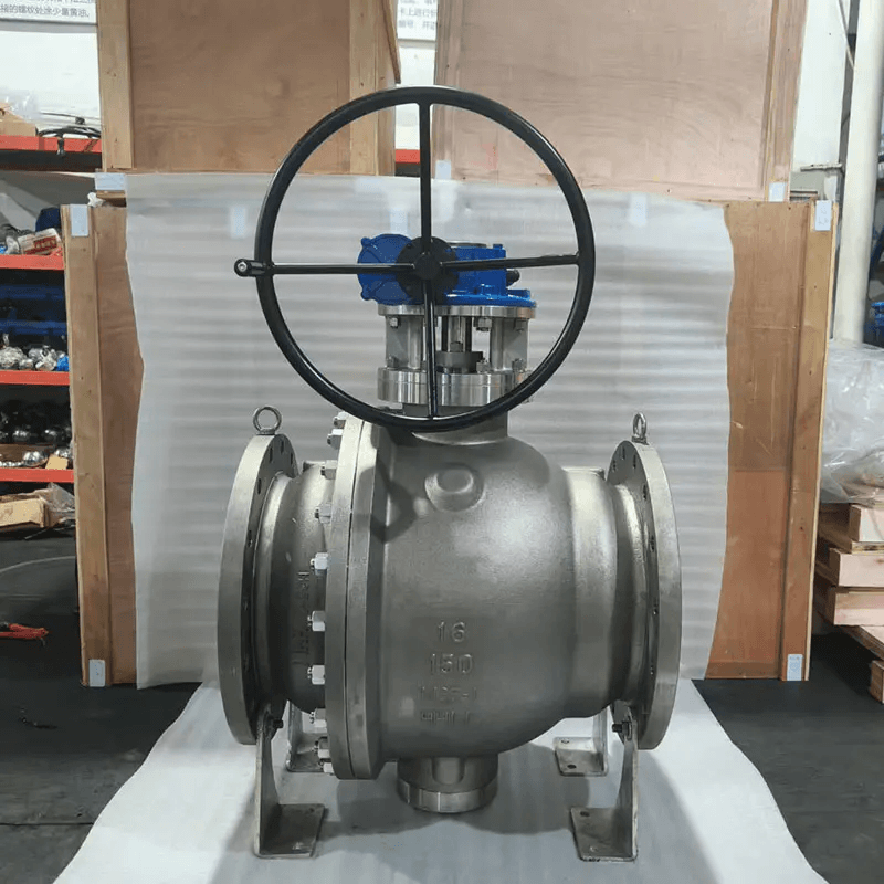 Two-piece Trunnion Mounted Ball Valve.